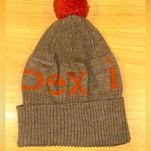 Ibex Brown and Orange Knit Beanie